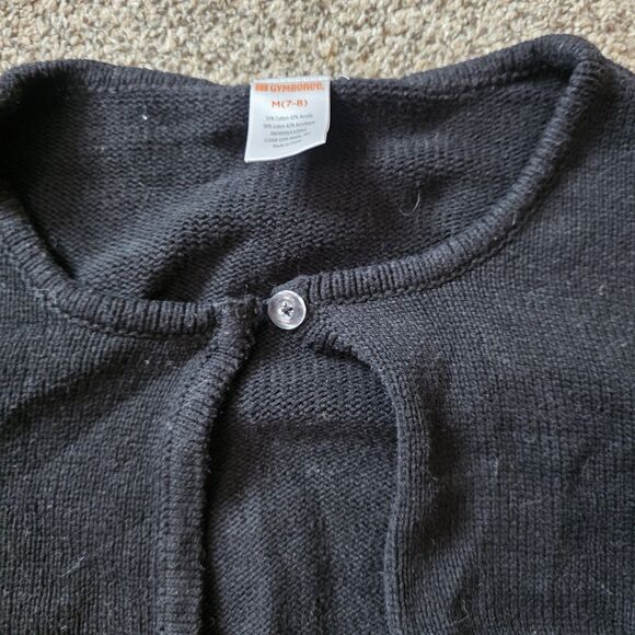 Gymboree Girls Size 8 Dress Set Leopard Print Black Gray Corduroy Winter - Picture 4 of 7